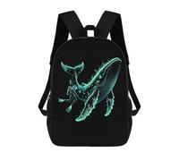 sinyumoney Scuba Diving Whale Mochila Infantil Para Niñas, Mochila Escolar 3D, Mochila Para Niños Pequeños, Mochila Informal De Día, Mochila Escolar De Moda 17inch
