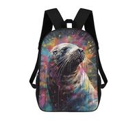 sinyumoney Sea Lion Painting Mochila Escolar Impermeable Para Ordenador Portátil Para Adolescentes, Chicas, Chicos, Mujeres Y Hombres 17inch