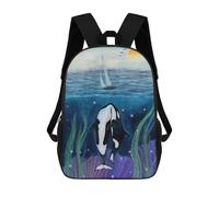 sinyumoney Sea Love Mochilas Infantiles Impresas En 3D, Mochilas De Moda Informales, Mochilas De Viaje Bonitas, Mochilas Informales Para Exteriores Para Niños Y Niñas 17inch