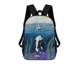 sinyumoney Sea Love Mochilas Infantiles Impresas En 3D, Mochilas De Moda Informales, Mochilas De Viaje Bonitas, Mochilas Informales Para Exteriores Para Niños Y Niñas 17inch