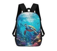 sinyumoney Sea Turtle Animal Ocean Mochila Infantil, Mochila Escolar Infantil, Mochilas Escolares Impresas En 3D Para Niños Y Estudiantes Adolescentes 17inch
