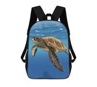 sinyumoney Sea Turtle Illustration Mochilas Infantiles Escolares Impresas En 3D, Mochilas Para Niños, Mochilas De Viaje Para Niños Y Niñas, Mochilas Escolares Para Niños 17inch