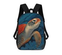 sinyumoney Sea Turtle Portrait Mochila Escolar Ligera Para Aeropuerto Y Universidad Para Estudiantes, Ideal Para El Campus, Viajes Al Aire Libre Y Deportes 17inch