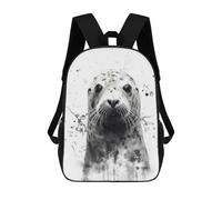 sinyumoney Seal Beauty Watercolor Mochilas Para Niños Mochila Escolar Mochila Escolar Impresa En 3D Para Niños Estudiantes De Primaria Y Secundaria 17inch