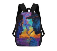sinyumoney Seaside Serenity Mochilas Escolares Para Niños, Bolsa De Escuela Impresa En 3D Para Niños Estudiantes De Primaria Y Colegio, Sunset Smoke, 17"