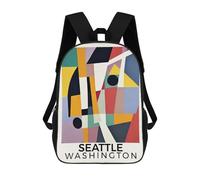 sinyumoney Seattle Washington Mochilas Escolares, Mochilas Para Portátil, Mochilas Para Camping, Aventuras Al Aire Libre Y Viajes Diarios 17inch