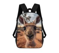 sinyumoney Selfie of A Young Kangaroo Mochilas Para Niños Mochila Escolar Mochila Escolar Impresa En 3D Para Niños Estudiantes De Primaria Y Secundaria 17inch