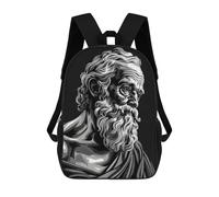 sinyumoney Seneca Philosopher Mochila Escolar De Moda Para Estudiantes, Adecuada Para Niños Y Niñas, Mochila Informal Para Viajes Al Aire Libre, Esencial Para El Día A Día 17inch