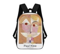 sinyumoney Senecio by Paul Klee Mochila Escolar Impermeable Para Viajes, Mochila Para Ordenador Portátil, Ideal Para Acampar, Aventuras Al Aire Libre Y Viajes Diarios 17inch