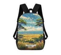 sinyumoney Serengeti National Park, Tanzania Art Mochila Infantil, Mochila Escolar Infantil, Mochilas Escolares Impresas En 3D Para Niños Y Estudiantes Adolescentes 17inch