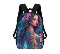 sinyumoney Sexy Flower Nude Girl Mochila Escolar, Mochila Infantil Para Niños Y Adolescentes, Regalos, Mochilas De Día Con Impresión 3D, Mochila Escolar, Mochila Para Libros 17inch