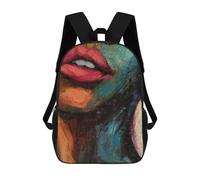 sinyumoney Sexy Girl Lips Mochila Escolar Impresa En 3D Para Niños Mochilas De Viaje De Alta Capacidad Bolsas Para Libros Mochila Escolar Para Niños Mochila 17inch