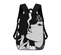 sinyumoney Sexy Smoking Woman Comic Mochila Escolar Impresa En 3D Para Niños 17inch Mochilas Para Niños Y Niñas, Mochilas Escolares Para Niños, Mochilas De Viaje