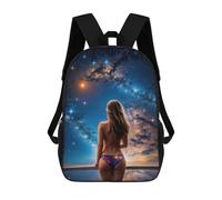 sinyumoney Sexy Space Girl Mochilas Para Niños 17inch Mochila Escolar Mochila Escolar Impresa En 3D Para Niños De Primaria Y Secundaria
