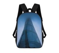 sinyumoney Shanghai Tower Mochila Escolar Para Niñas 17inch Mochila Informal Ligera Para Niños Y Niñas, Ideal Para Estudiantes De Secundaria