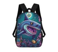 sinyumoney Shark in A Fantasy Ocean Mochila Escolar Mochila Para Niños Impresa En 3D Mochilas Infantiles Para Niños Y Niñas Mochilas Escolares Mochilas De Viaje Para Niños 17inch