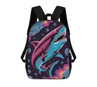 sinyumoney Shark in Space with Asteroids Mochilas Infantiles Escolares Impresas En 3D, Mochilas Para Niños, Mochilas De Viaje Para Niños Y Niñas, Mochilas Escolares Para Niños 17inch
