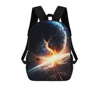 sinyumoney Shattered Solar System Mochila De Moda Para Papelería, Impermeable, Informal, Para Hombres, Mujeres Y Adolescentes 17inch