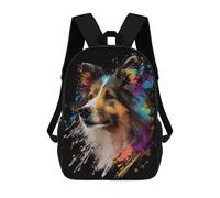sinyumoney Shetland Sheepdog Mini Col Mochilas Para Niños Mochilas Escolares Mochila Escolar Para Niños Impresa En 3D Mochilas De Viaje De Moda Para Niños De Primaria Y Secundaria 17inch