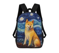 sinyumoney Shiba Inu Dog Mochilas Escolares Impresas En 3D, Mochila Escolar Informal Para Niños, Mochila Escolar De Moda Para Estudiantes De Secundaria 17inch