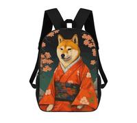 sinyumoney Shiba Inu Dog Pixel Art Mochila Escolar Impresa En 3D Mochila Escolar De Moda Para Niños Mochilas Para Niños Estudiantes De Secundaria 17inch