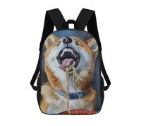 sinyumoney Shiba Inu Eating Noodles Mochila Escolar De 17 Pulgadas Impresa En 3D Mochilas Infantiles Mochila Genial Impresa En 3D Para Niños De Primaria Y Secundaria