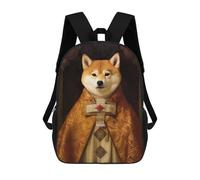 sinyumoney Shiba Inu The Pope Mochilas Escolares Para La Escuela Secundaria, Preparatoria, Universidad Y Viajes Para Niñas Y Adolescentes 17inch
