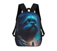 sinyumoney Shih Tzu Dog Fictive Mochila Infantil, Mochila Escolar De Gran Capacidad Para Estudiantes, Mochila Para Libros, Mochila Para Niños, Niñas, Adultos Y Adolescentes 17inch