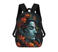 sinyumoney Shiva in Floral Glow Mochila Infantil Para Niñas Y Niños, Mochila De Día, Escuela Primaria, Perfecta Para La Vuelta Al Cole O Educación Física, Regalos Y Viajes 17inch