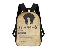 sinyumoney Shu Ha Ri Mochila Escolar, Mochila Para Portátil, Mochila Para Adolescentes, Niñas, Niños, Mujeres Y Hombres 17inch