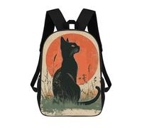 sinyumoney Siamese Cat Sunset Mochila Escolar Para Computadora Para La Escuela/trabajo/viajes Para Niñas, Adolescentes 17inch