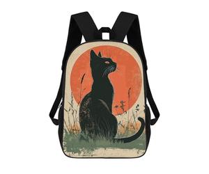 sinyumoney Siamese Cat Sunset Mochila Escolar Para Computadora Para La Escuela/trabajo/viajes Para Niñas, Adolescentes 17inch