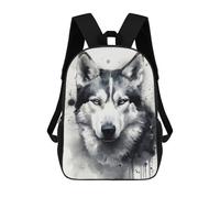 sinyumoney Siberian Husky Dog Art Mochila Escolar Impresa En 3D Para Niños, Mochila Escolar, Mochilas De Viaje, Bolso Informal De Moda Para Niños Y Estudiantes 17inch