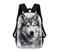 sinyumoney Siberian Husky Dog Beauty Mochila Escolar Para Niños Y Niñas, Mochila Informal De Viaje, Mochila De Gran Capacidad Para El Día A Día 17inch