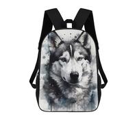 sinyumoney Siberian Husky Dog Beauty Mochilas Para Niños Y Estudiantes, Mochilas Escolares Impresas En 3D, Mochilas Para Estudiantes De Primaria Y Secundaria Para Niños Y Niñas 17inch