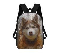 sinyumoney Siberian Husky Painting Mochila Infantil, Mochila Escolar Para Niños Y Adolescentes, Mochila De Viaje, Mochila Escolar, Mochila Para Libros 17inch