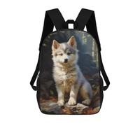 sinyumoney Siberian Husky Puppy Mochila Escolar, Mochila Para Portátil, Mochila Unisex Informal Para La Escuela/trabajo/viajes 17inch