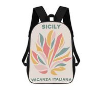 sinyumoney Sicily Vacanza Italiana Mochila Escolar Infantil Impresa En 3D 17inch Mochilas De Moda Para Niños De Primaria Y Secundaria