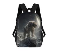 sinyumoney Silent Sentinel of The Moonlit Peaks - Ethereal Wilderness Guardian Mochila Infantil De Moda Divertida Mochila Escolar Para Niños Y Adolescentes Con Impresión 3D Para Niños 17inch