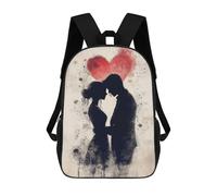 sinyumoney Silhouette Couple Love Mochila Escolar Grande Y Ligera, Mochila Informal Para El Campus, Actividades Al Aire Libre, Viajes Y Deportes 17inch