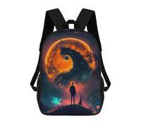 sinyumoney Silhouette Gazing at Cosmic Eye Mochilas Infantiles Mochila Escolar Mochila Impresa En 3D Para Niños Mochilas De Viaje Bolsas Para Libros Mochila Escolar Para Niños 17inch