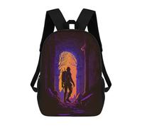 sinyumoney Silhouette in Ruins Mochilas Para Niños Mochila Escolar Mochila Escolar Impresa En 3D Para Niños Estudiantes De Primaria Y Secundaria 17inch
