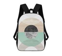 sinyumoney Simple Geometry 10 Mochila Impermeable Para Ordenador Portátil Para Niños/niñas/adolescentes 17inch