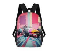 sinyumoney Sixties Car Fashion PopArt Mochila Escolar Mochila Para Niños Impresa En 3D Mochilas Infantiles Para Niños Y Niñas Mochilas Escolares Mochilas De Viaje Para Niños 17inch