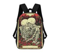 sinyumoney Skeleton Hug Tarot Mochila Infantil Con Impresión 3D, Mochila Escolar Para Niños, Mochila Informal Divertida Para Niños Y Adolescentes 17inch