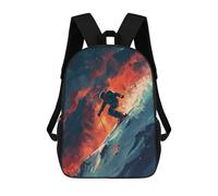 sinyumoney Skier Jumping In Mountain Mochila Escolar Para Escuela Secundaria, Preparatoria, Universidad Y Viajes Para Hombres/mujeres 17inch