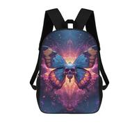 sinyumoney Skull Butterfly Art Print Mochila Escolar Para Institutos De Secundaria Mochila Informal - Perfecta Para Viajes, Trabajo Y Uso Diario 17inch