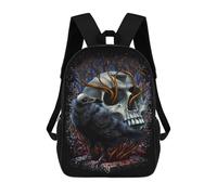 sinyumoney Skull Crow Forest Artwork Mochila, Mochila Escolar Impresa En 3D, Bolsa Para El Almuerzo Escolar, Mochila De Viaje, Mochila Para Amigos, Mochila Escolar Para Niñas Y Niños 17inch