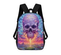 sinyumoney Skull in A Dreamlike Landscape Mochila, Mochila Escolar Impresa En 3D, Bolsa Para El Almuerzo Escolar, Mochila De Viaje, Mochila Para Amigos, Mochila Escolar Para Niñas Y Niños 17inch