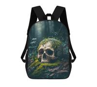 sinyumoney Skull in The Forest -1 Mochila Escolar Infantil Impresa En 3D Para Niños, Mochilas De Viaje, Bolsas Para Libros Para Niños Estudiantes De Primaria 17inch
